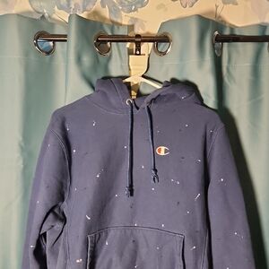 Champion Dark Blue Hoodie with Logo